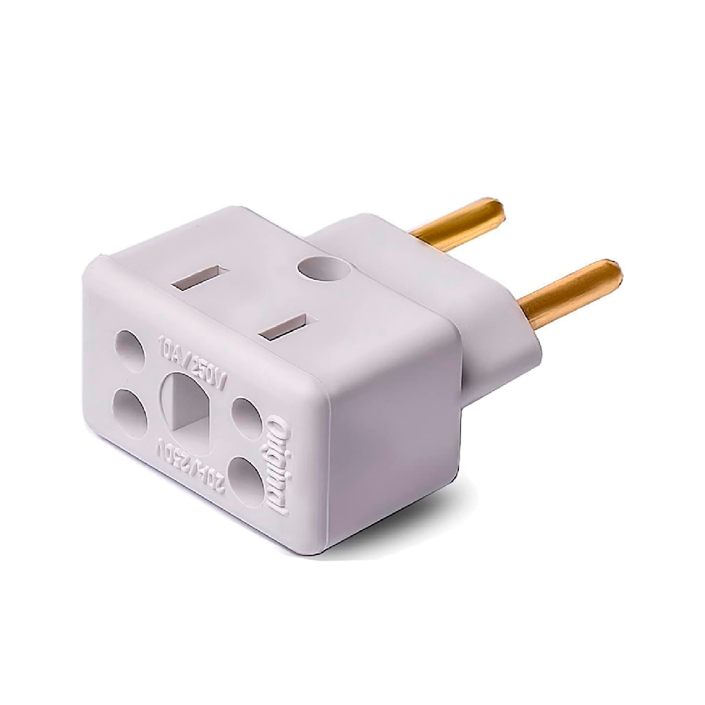 Adaptador de Tomada Universal 2 Pinos 10A Bob Esponja