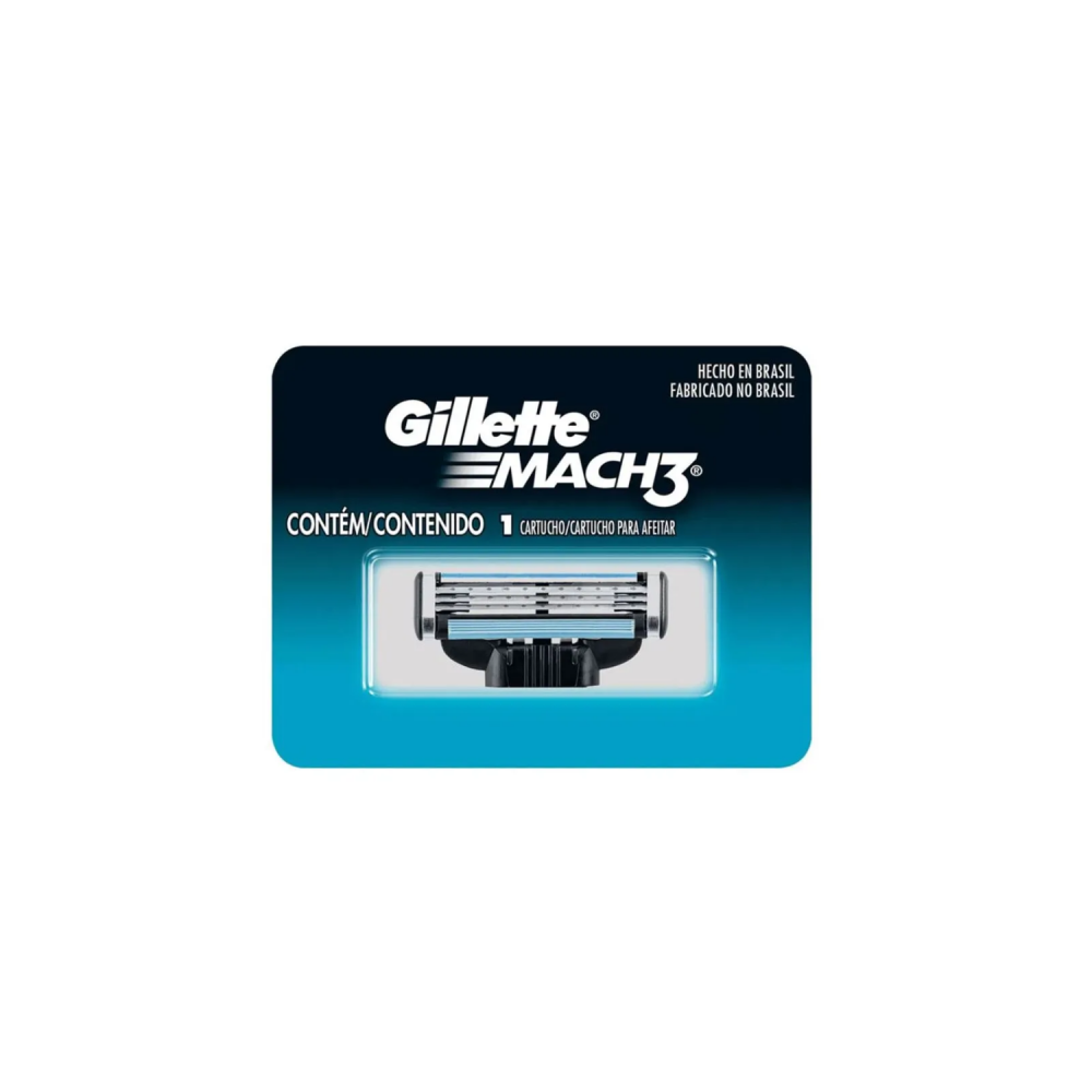 Carga para Aparelho de Barbear Gillette Mach3 com 1 unid