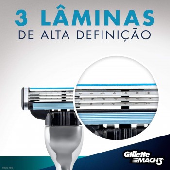 Carga para Aparelho de Barbear Gillette Mach3 com 1 unid