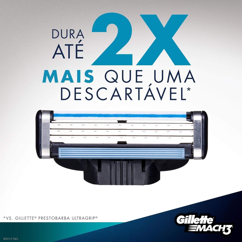 Carga para Aparelho de Barbear Gillette Mach3 com 1 unid