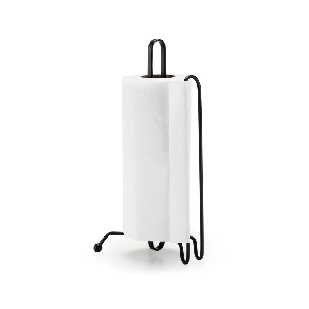 Porta Papel Toalha em Rolo de Mesa Arthi Black