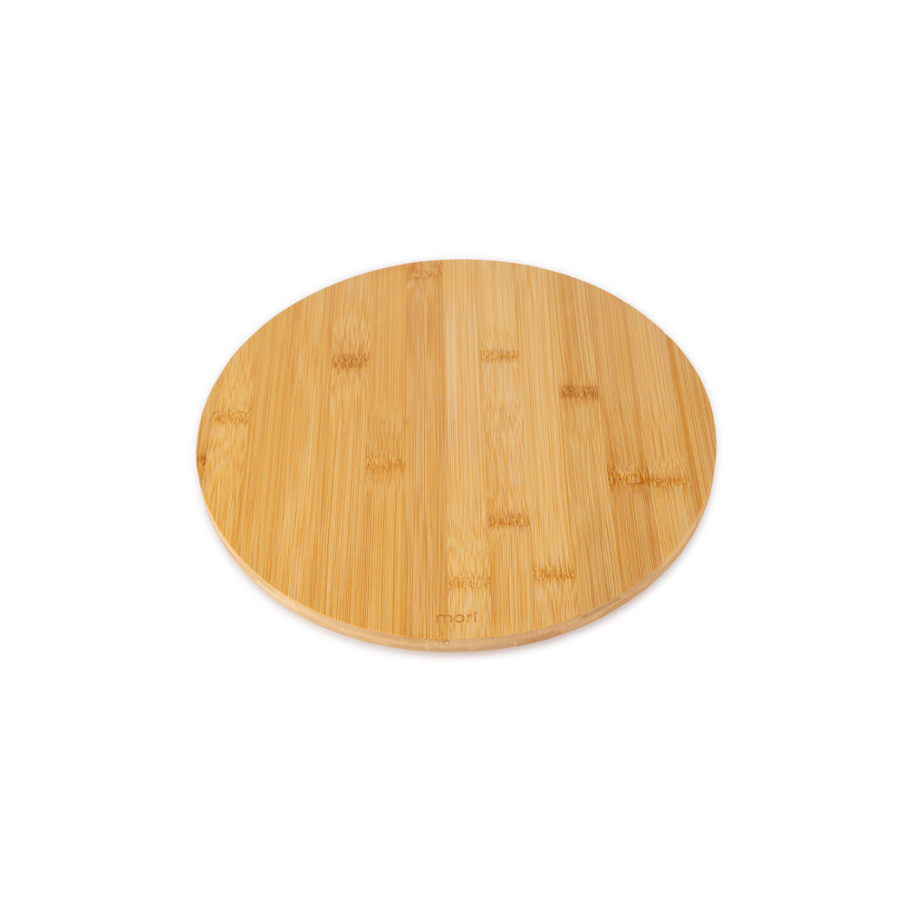 Bandeja de Bambu Giratória Redonda 30cm Mori