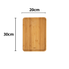 Bandeja de Bambu Retangular 20x30cm Mori