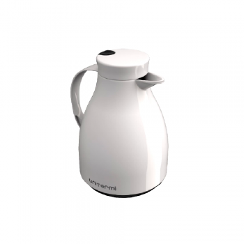 Garrafa Térmica de Rosca Bule 500mL Unitermi Paris Branca