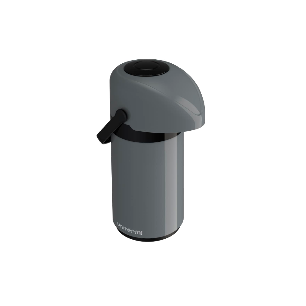 Garrafa Térmica de Pressão 600mL Unitermi Verona Cinza