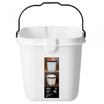 Balde 15L Paramount Fly Branco Quadrado