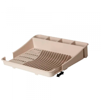 Escorredor de Louças de Plástico Paramount Fly c/Extensor Creme