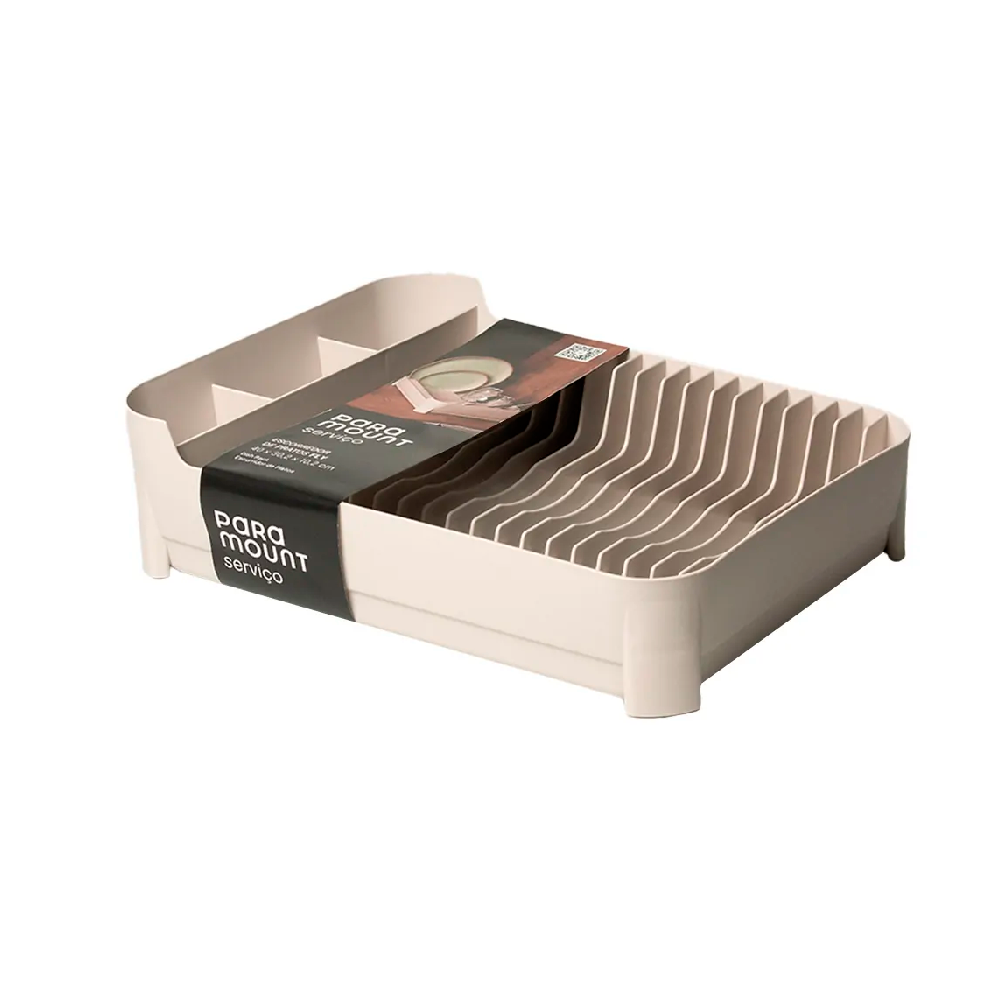Escorredor de Louças de Plástico Paramount Fly Creme