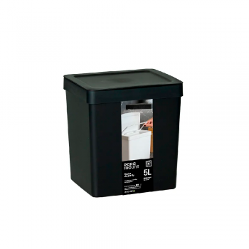Lixeira com Tampa Fly 5L Paramount Preta
