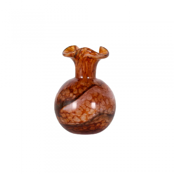 Vaso Decorativo em Vidro Paramount Murano 12x16cm Ambar
