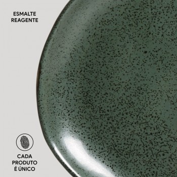 Prato de Louça de Sobremesa 19,5cm Porto Brasil Orgânico Arauco