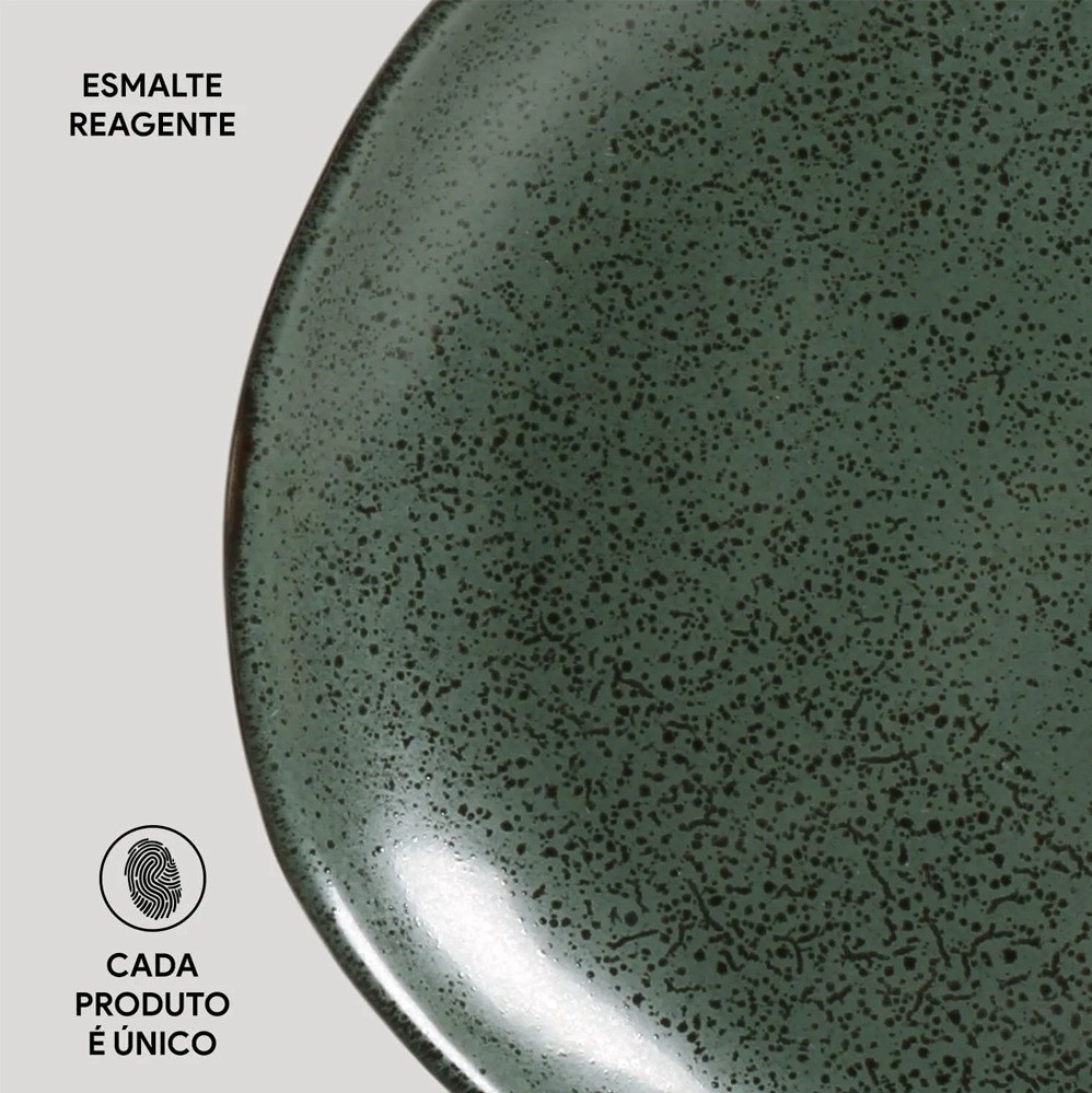 Prato de Louça de Sobremesa 19,5cm Porto Brasil Orgânico Arauco