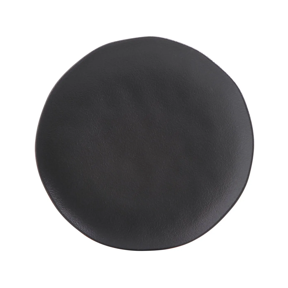 Prato de Louça Raso 26,5cm Porto Brasil Orgânico Preto Matte