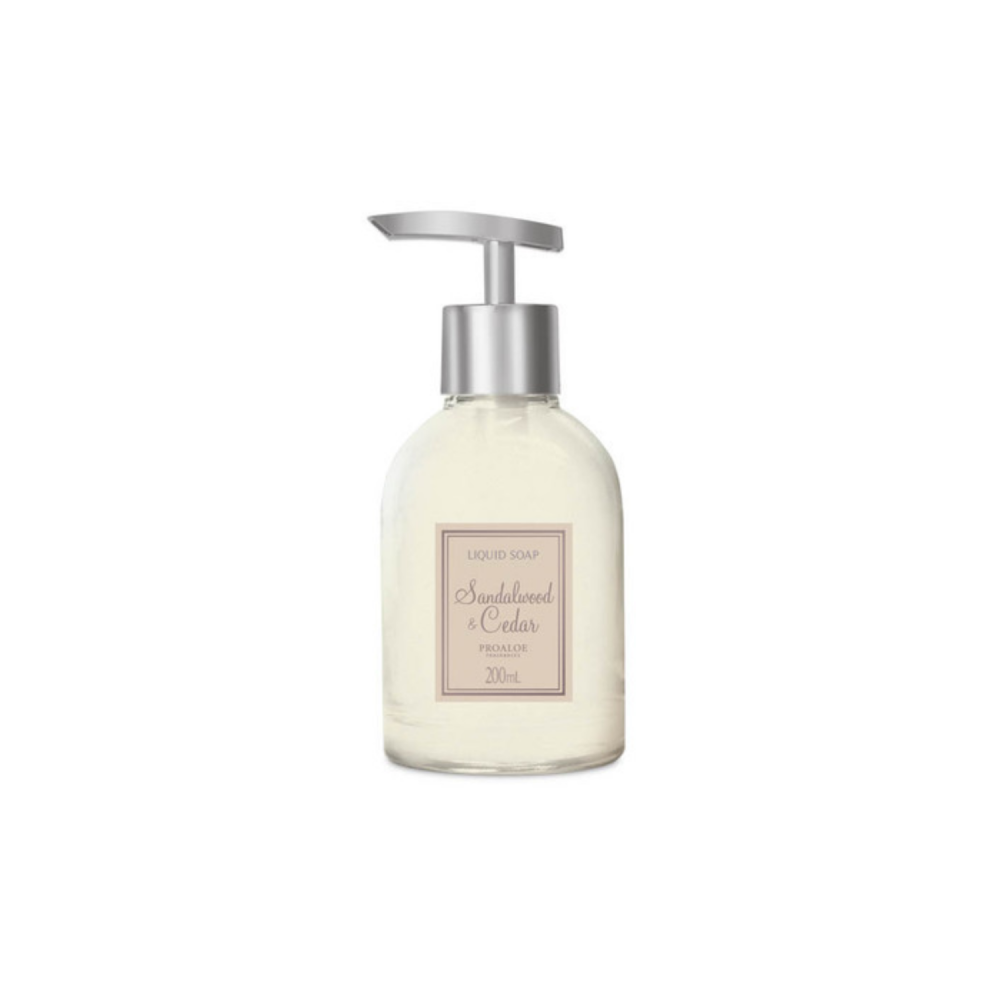 Sabonete Líquido SandalWood & Cedar (Sândalo e Cedro) 200mL Proaloe