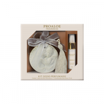 Kit Gesso Perfumado Anjo Fragrância Vanilla Proaloe