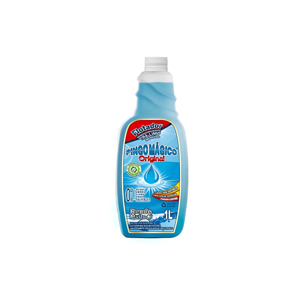 Limpador Flotador Concentrado Pingo Mágico 1L Refil