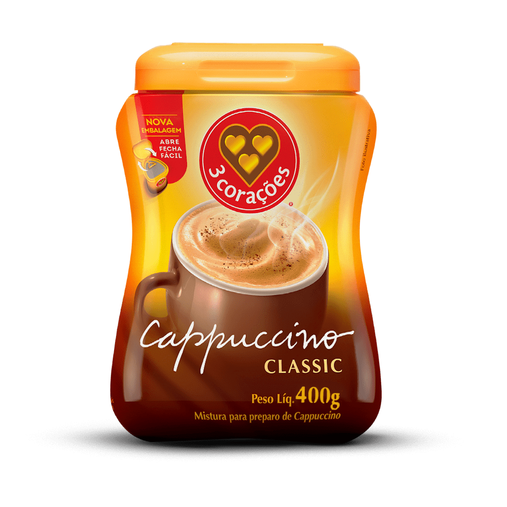 Cappuccino 3 Corações 400g