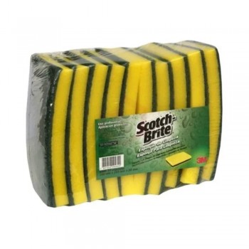 Esponjão Dupla Face Multiuso 3M Scotch Brite 103x180mm c/10