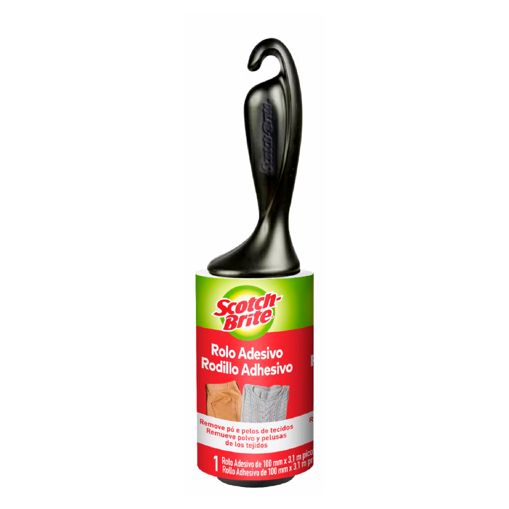 Rolo Adesivo para Roupa 3M Scotch Brite com 21 folhas Aplicador