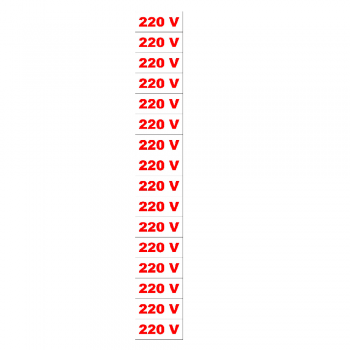 Placa de Sinalização Plástica Ferja 220V