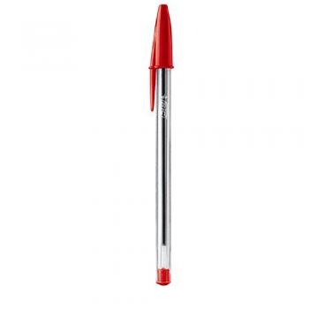 Caneta BIC Vermelha Cristal com 1 unid.