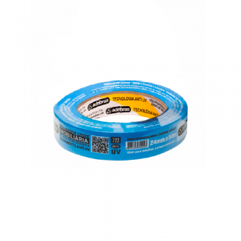 Fita Crepe Adelbras 24mm x 50m Azul