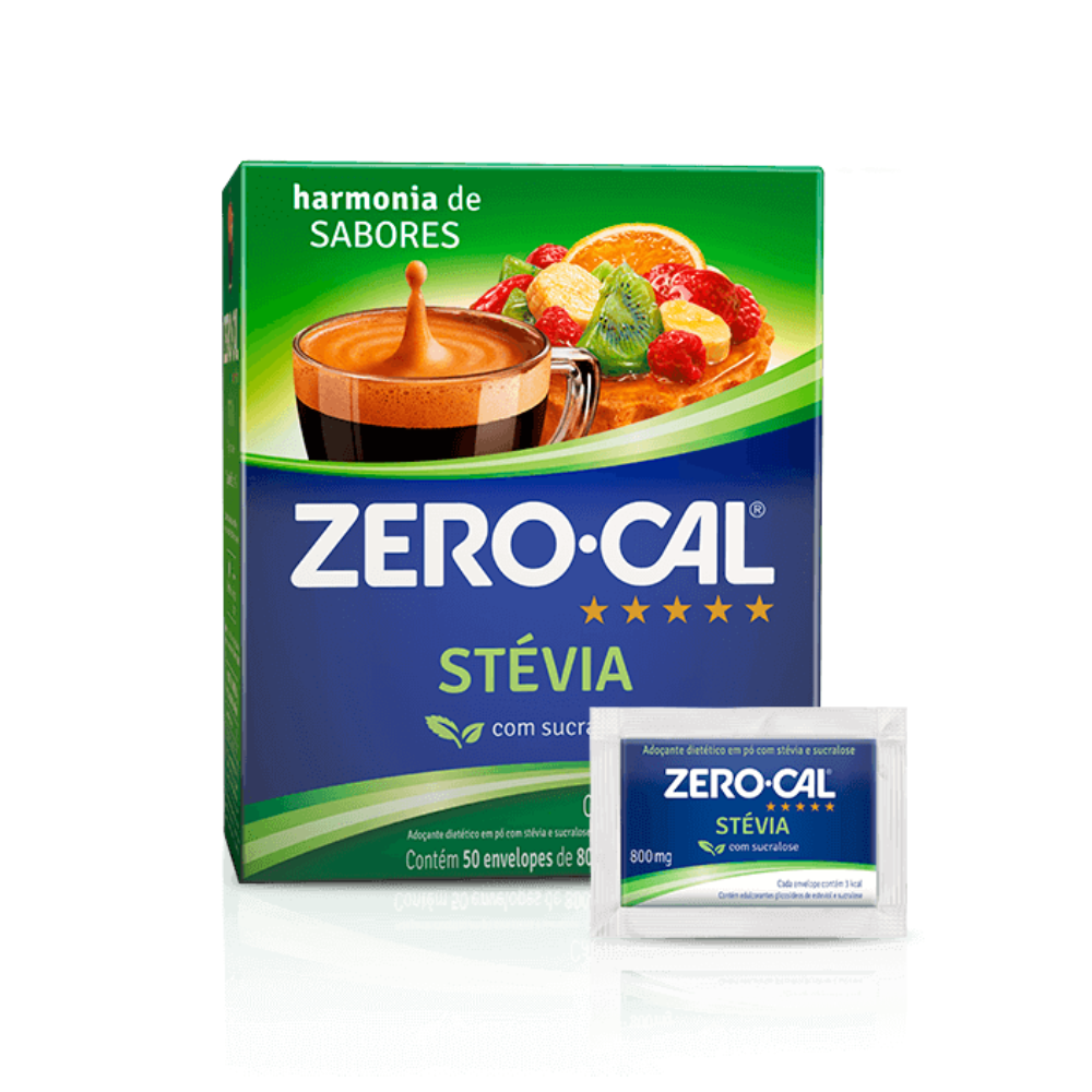 Adoçante Sachê Zero Cal Stévia c/ 50un