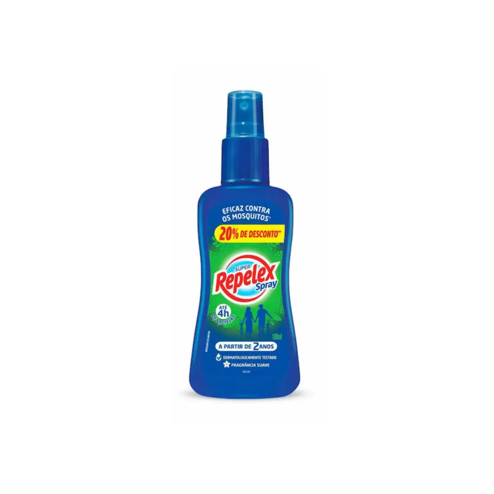 Repelente de Insetos Repelex 100mL Spray 20% Desconto