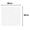 Toalha Mesa Plástica Descartável 80x80cm com 10 unid. - Branca
