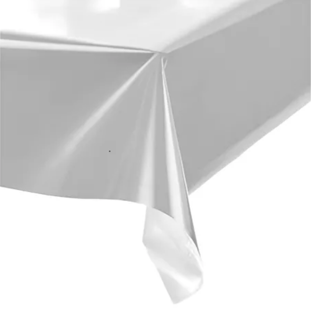 Toalha Mesa Plástica Descartável 80x80cm com 10 unid. - Branca