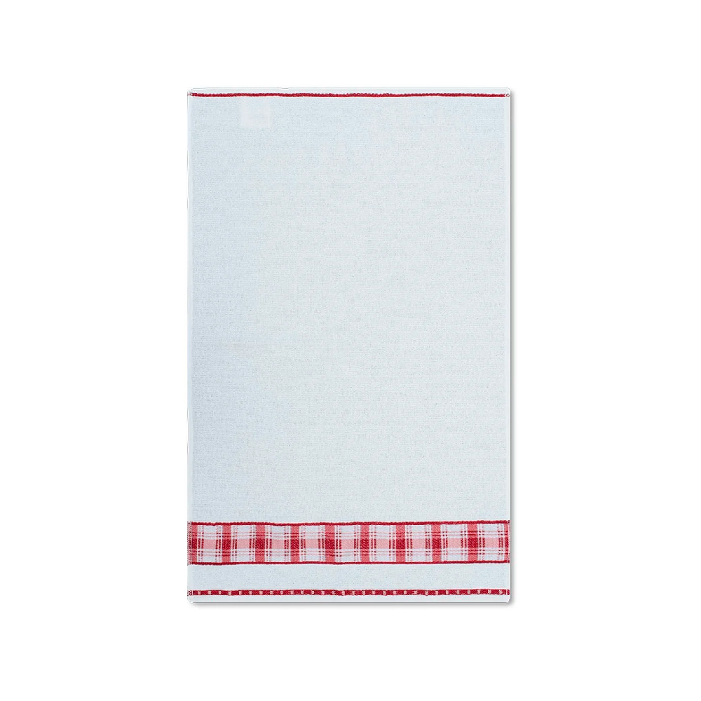 Pano de Prato Gourmet Appel Home 45x68cm Xadrez Vermelho