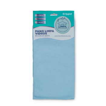 Pano de Microfibra Vidro 35x35cm Appel Azul