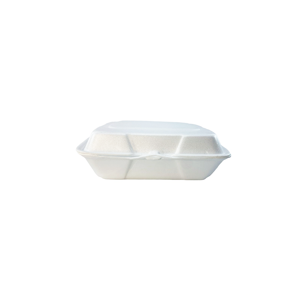 Bandeja de Isopor BS132 com 3 Divisões com 10 unid. Branca