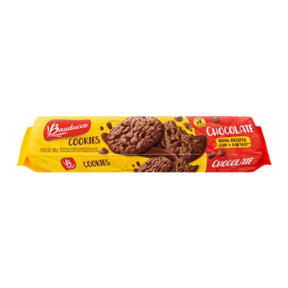 Biscoito Bauducco Cookies Chocolate 100g