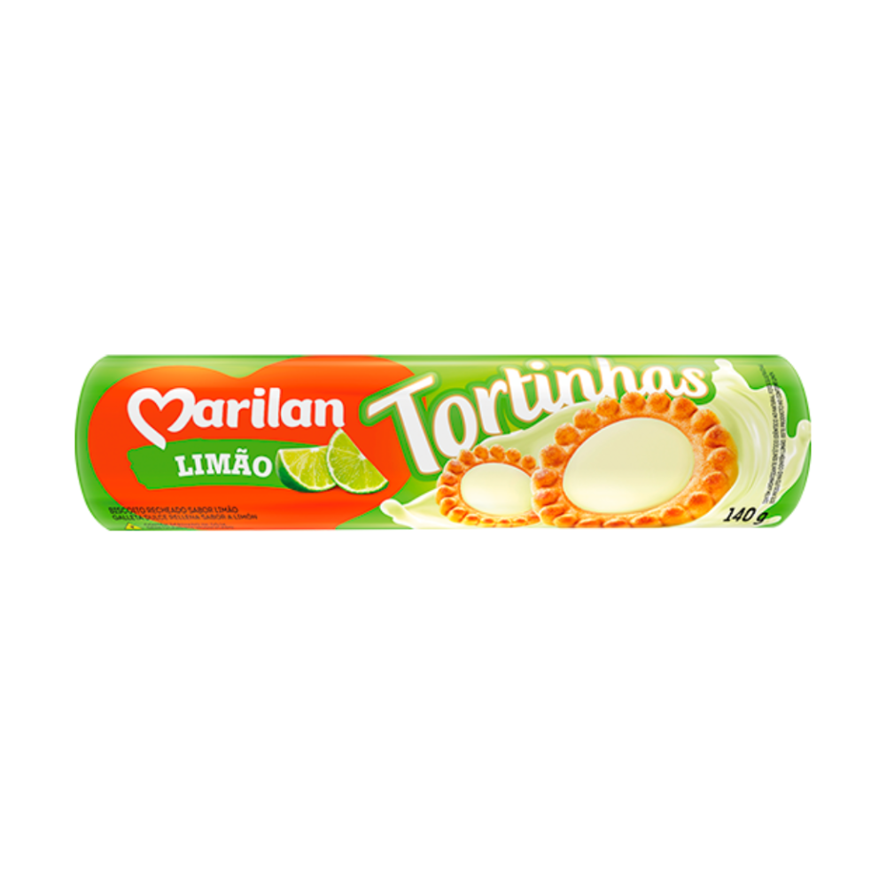 Biscoito Recheado Marilan Tortinhas Limão 140g
