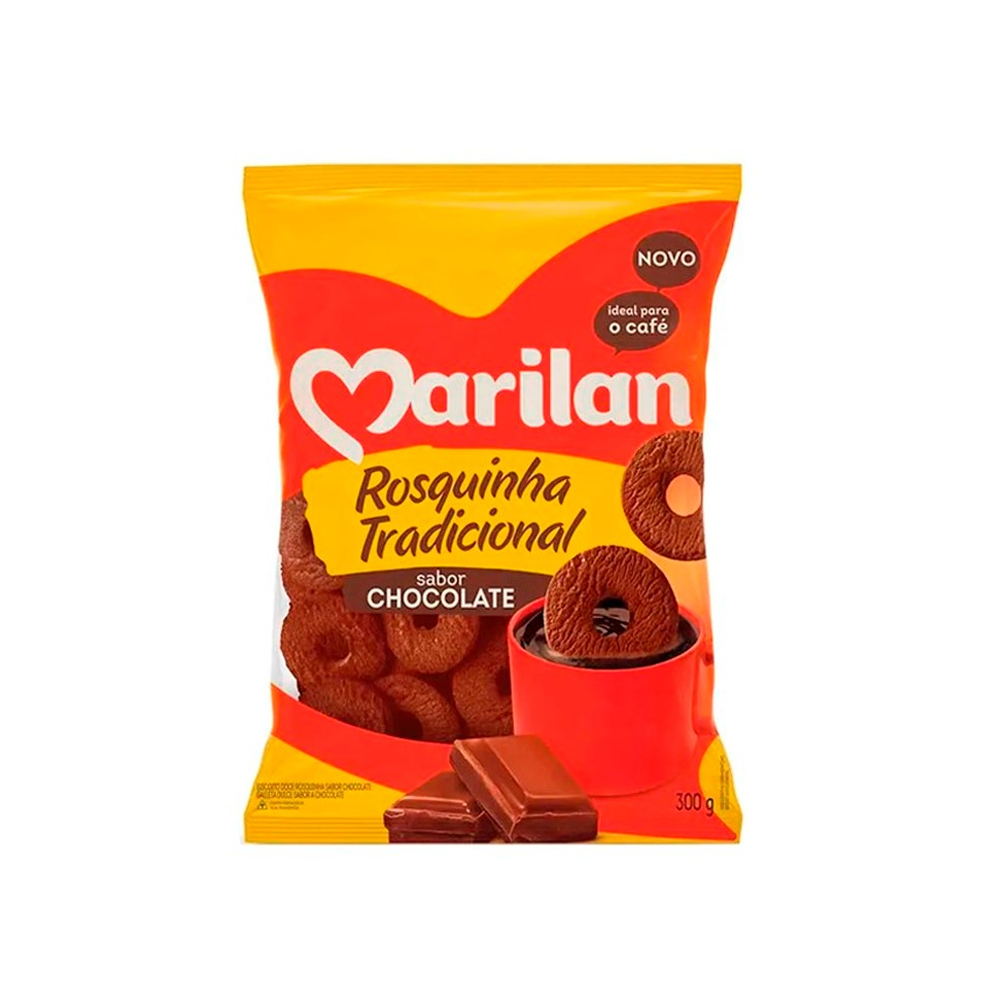 Biscoito Rosquinha Chocolate Marilan 300g