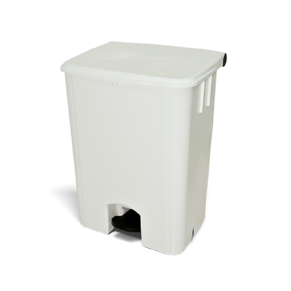 Lixeira com Pedal 50L Bralimpia - Branca