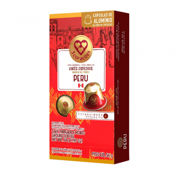 Cápsula de Café 3 Corações Compatível Nespresso Peru c/10