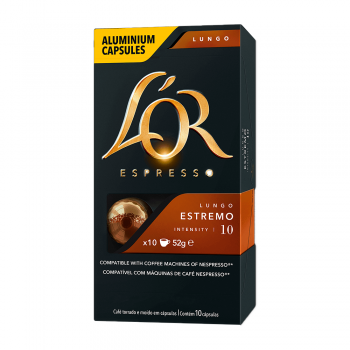 Cápsula de Café Lor Compatível Nespresso Estremo n.10 c/10