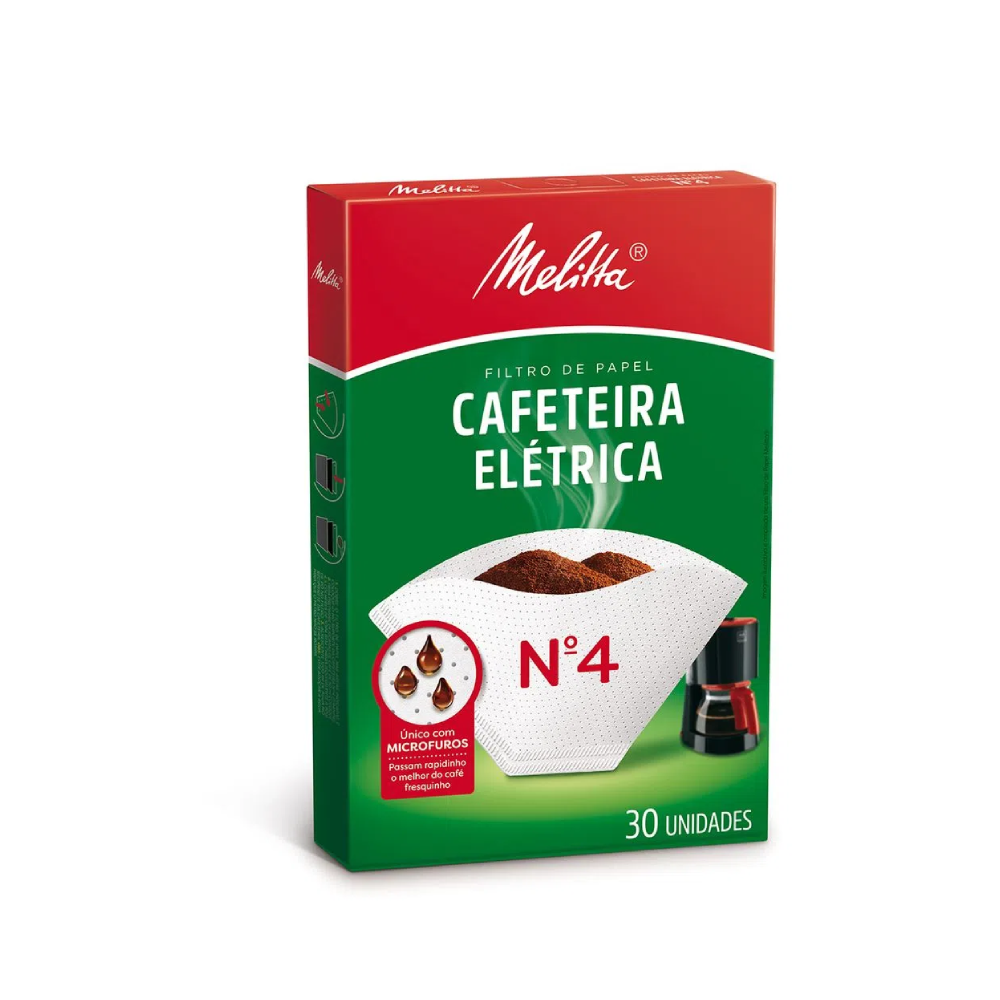 Filtro de Papel n°4 para Cafeteira Elétrica Melitta