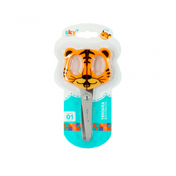 Tesoura Multiuso 4" Escolar Skypaper Bichinhos