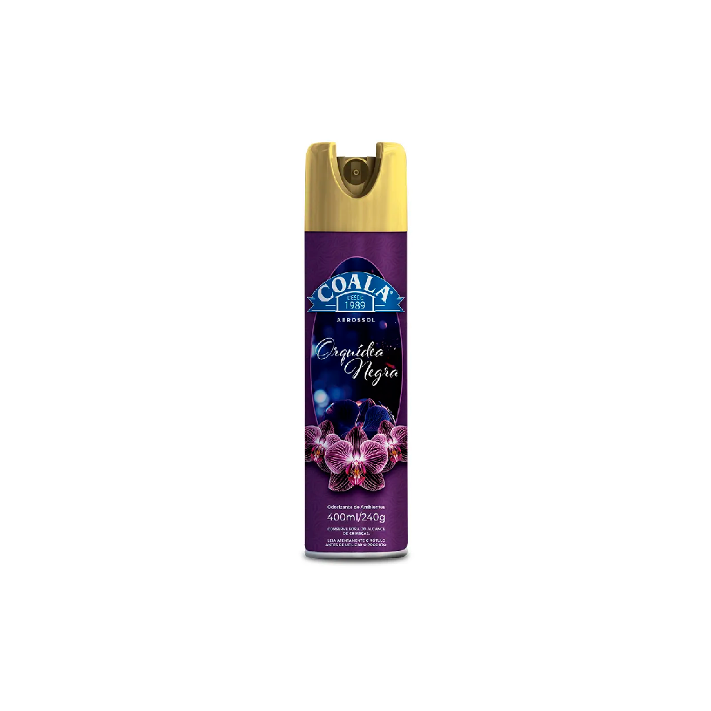 Aromatizador Aerossol Coala 400mL Orquidea Negra