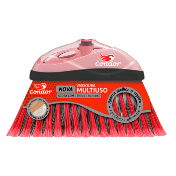 Vassoura de Nylon Condor Multiuso Varre Fácil V-35 - sem Cabo
