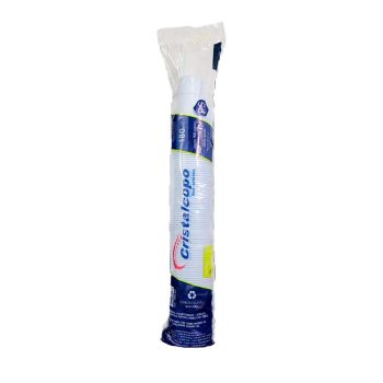 Copo Plástico Descartável 180mL Cristalcopo PS Transparente com 100 unid.