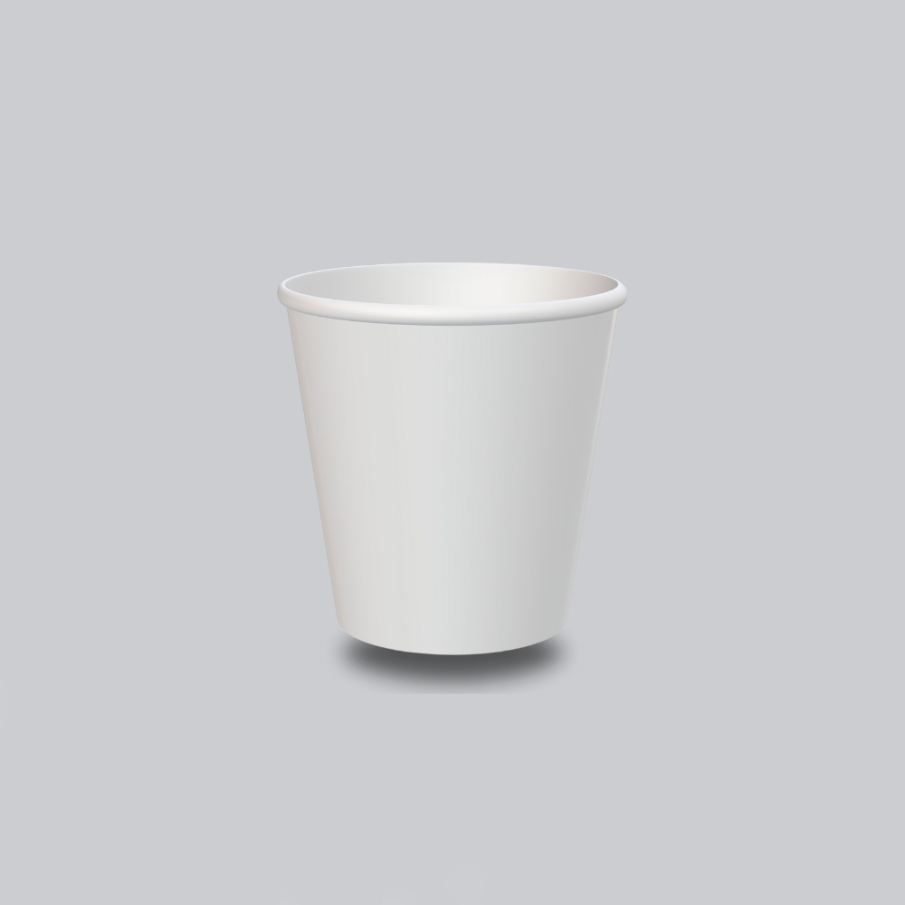 Copo em Papel Descartável 100mL Ecolosso Branco com 50 unid