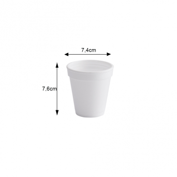 Copo Térmico de Isopor 177mL Darnel 6oz com 20 unid.