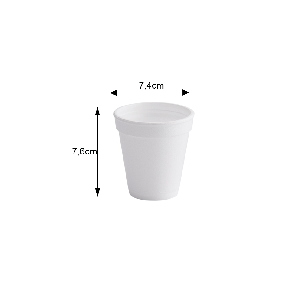 Copo Térmico de Isopor 177mL Darnel 6oz com 20 unid.