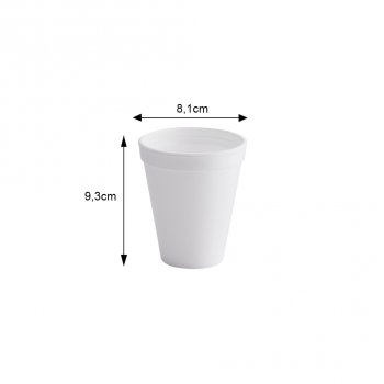 Copo Térmico de Isopor 237mL Darnel 8oz com 20 unid.
