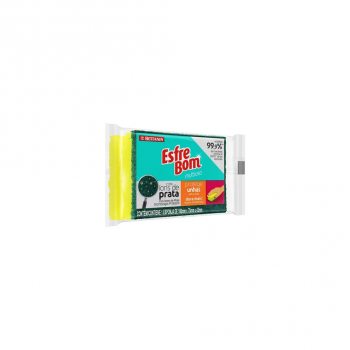 Esponja Dupla Face Multiuso Esfrebom Protege Unhas com 1 unid.