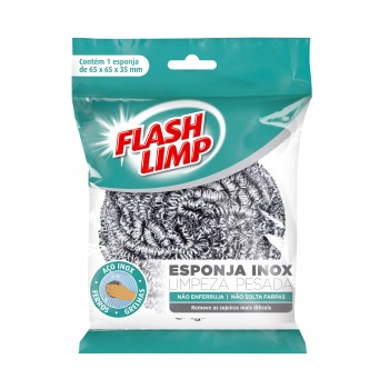 Esponja de Aço Inox Flash Limp